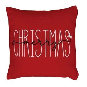 SHEIN Christmas Decorative Pillow Case in Red, Size 45X45​​​​​​